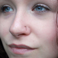candy cane nose jewelry seasonal