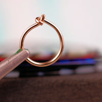 14 karat rose gold nose ring