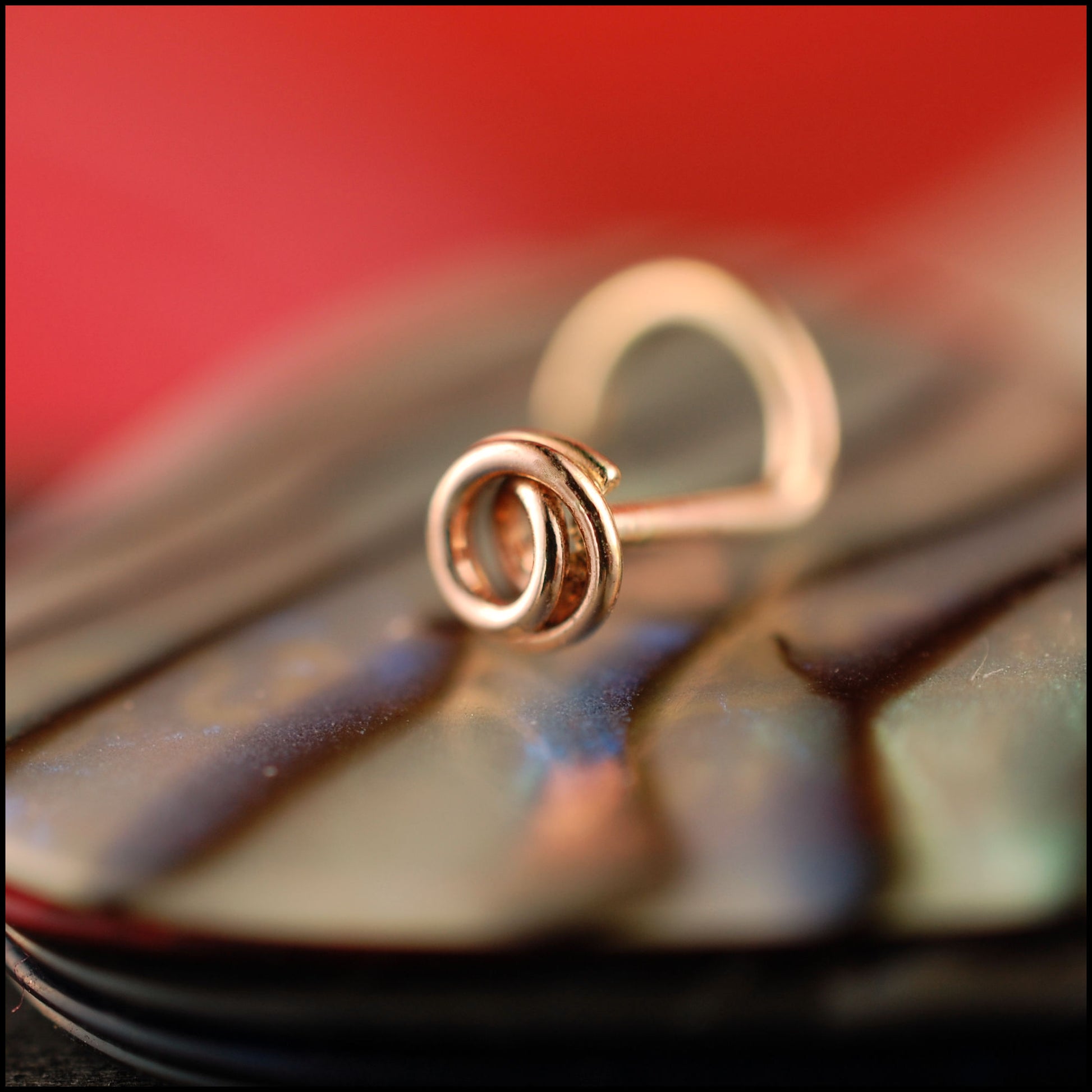 dainty rose gold nose stud