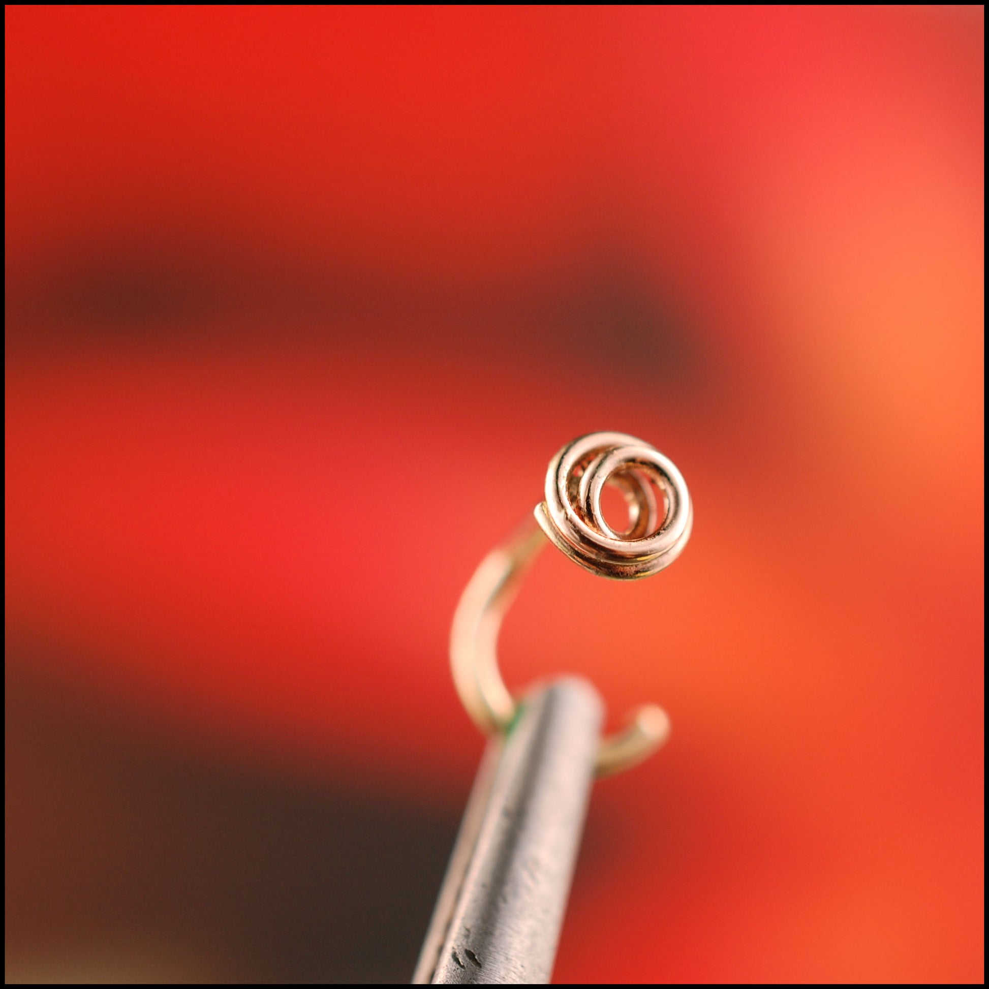 14 karat rose gold nose stud