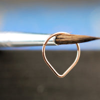 14 karat rose gold septum ring