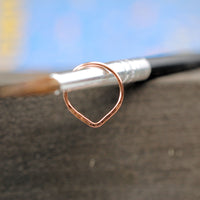 rose gold v nose ring