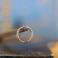 14 karat rose gold nose ring