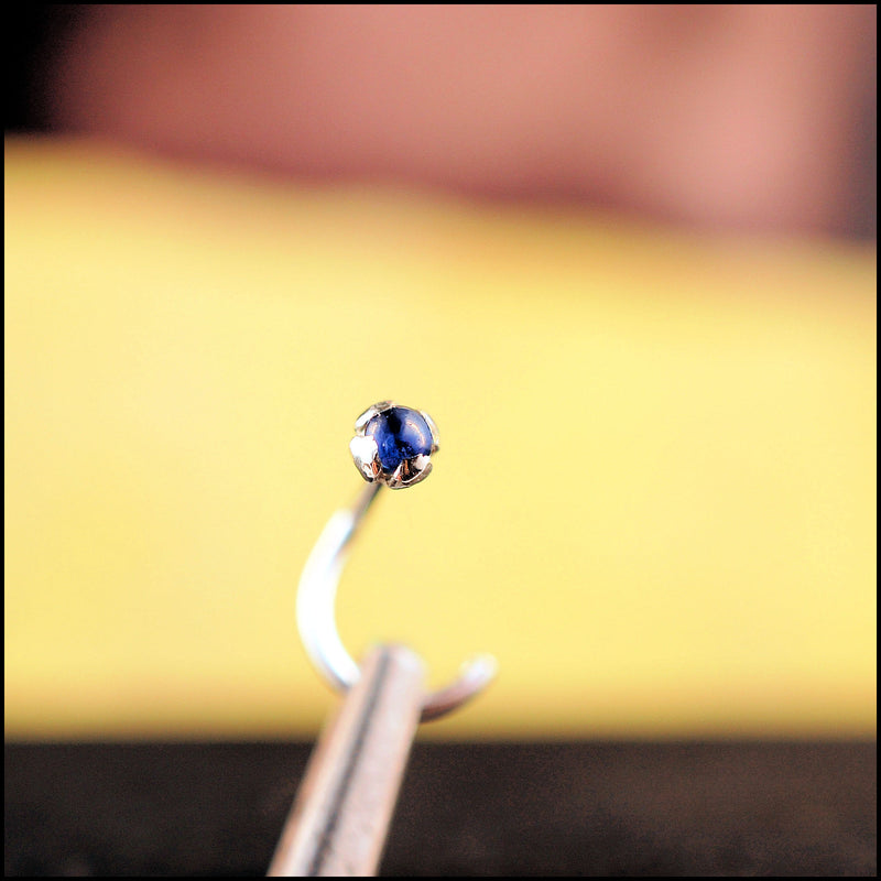Sapphire sale nose ring
