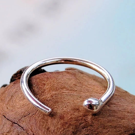 dainty sterling silver nose ring
