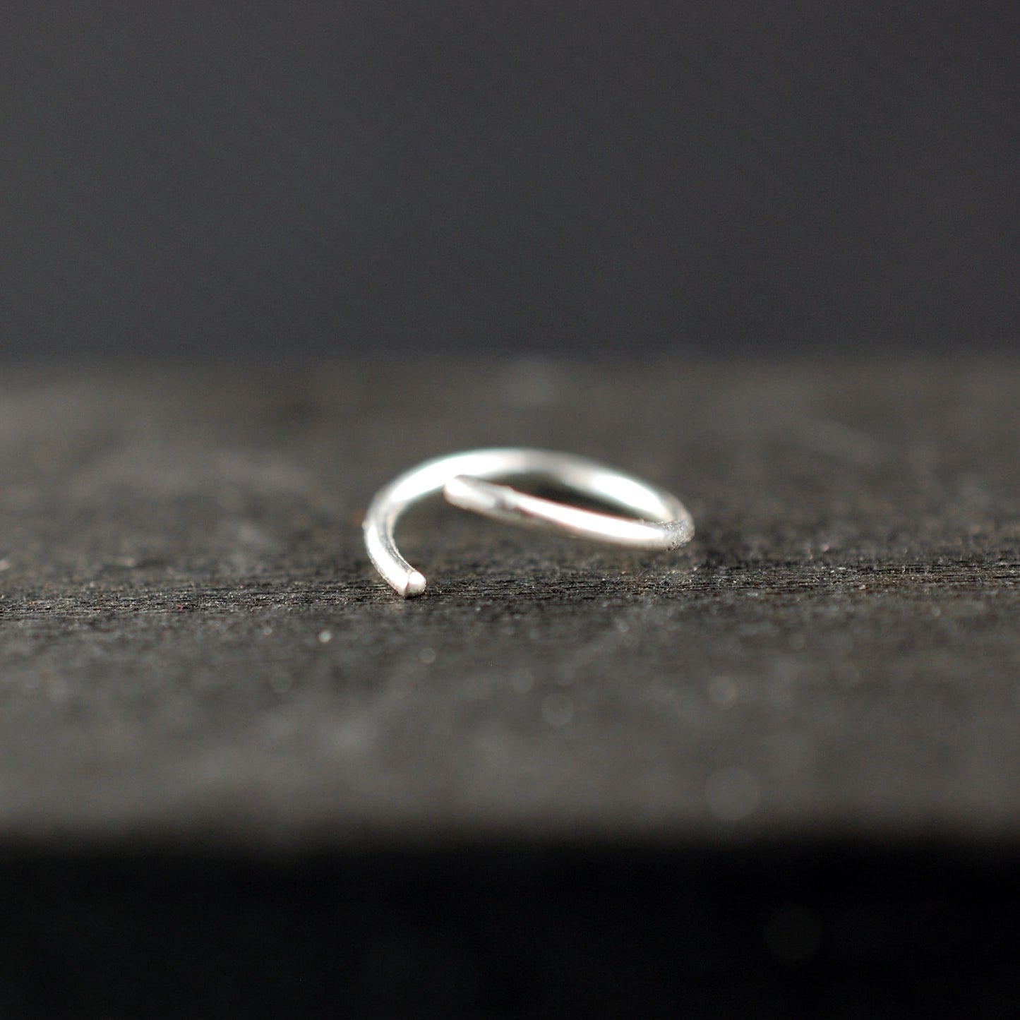 dainty sterling silver nose hoop