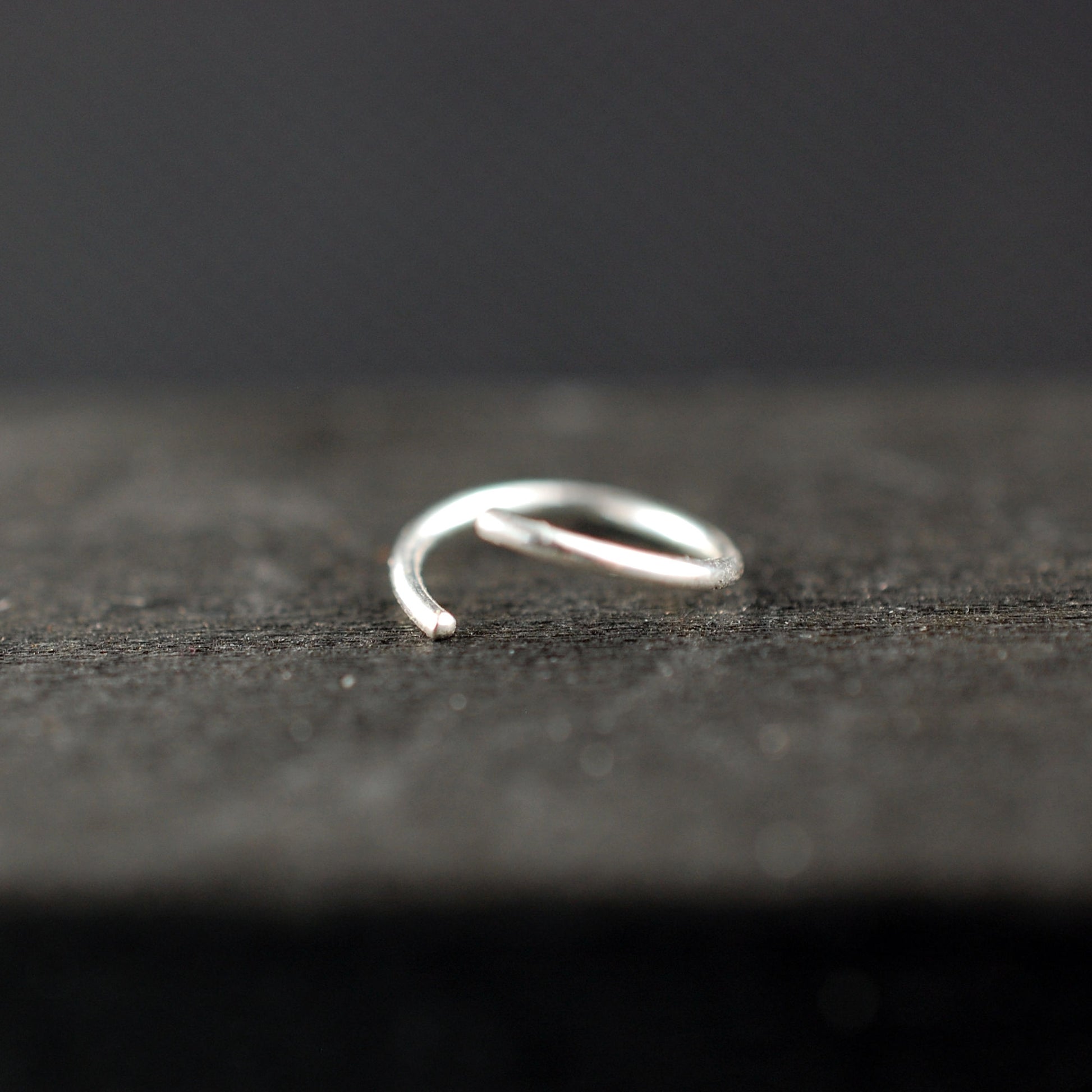 dainty sterling silver nose hoop