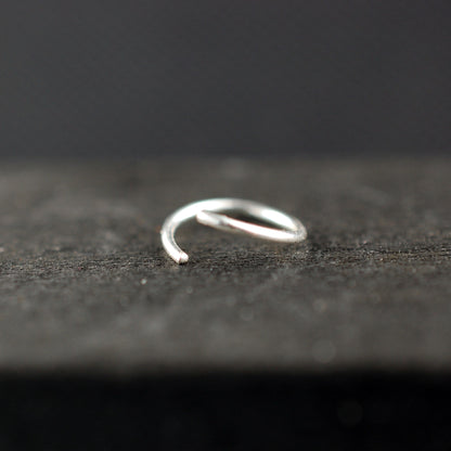 dainty sterling silver nose hoop