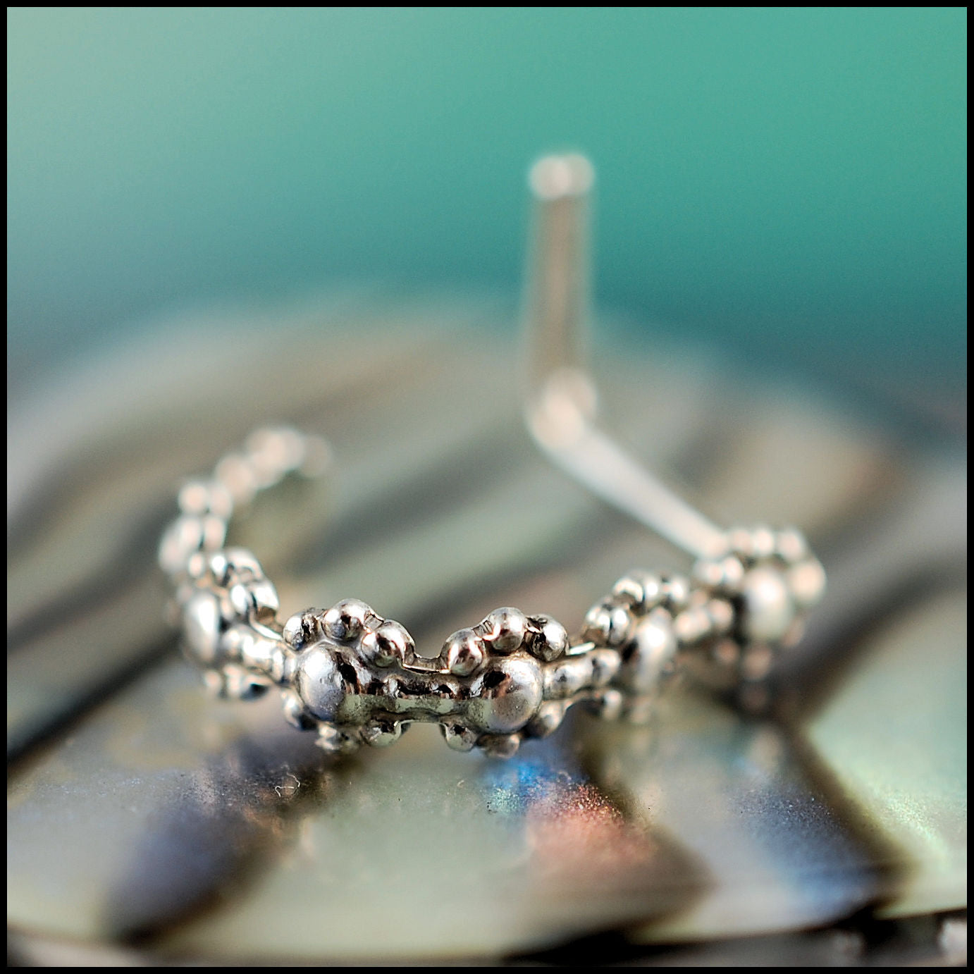unique sterling silver nose hoop