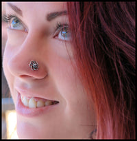 bold sterling silver filigree nose jewelry