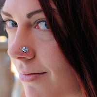 Snowflake nose ring cheap