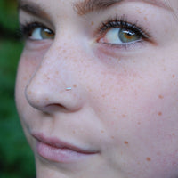 minimalist sterling silver nose jewelry