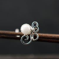 sterling silver filigree nose jewelry