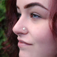 nickel-free sterling silver nose jewelry with pearl