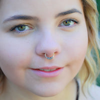 nickel-free sterling silver septum hoop