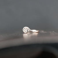 Silver Nose Ring - Tiny Spiral
