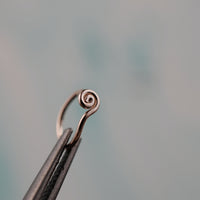 Silver Nose Ring - Tiny Spiral