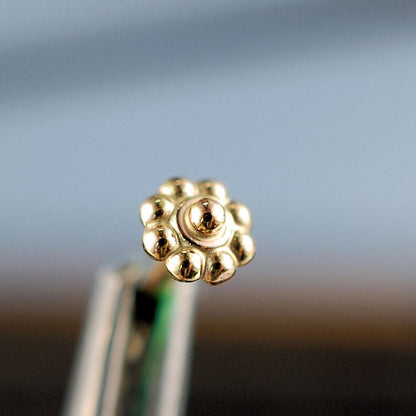 dainty gold flower nose jewelry