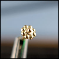 dainty gold flower nose jewelry