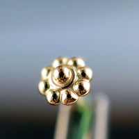 14 karat yellow gold nose stud
