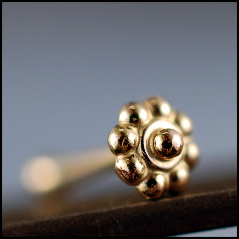 14 karat yellow gold nose jewelry