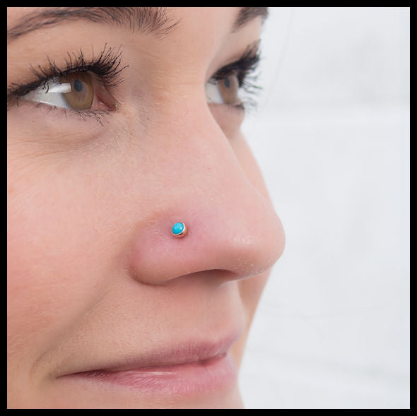 Turquoise nose store pin