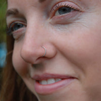 silver twist nose ring