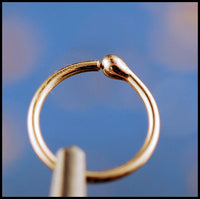 dainty gold nose ring