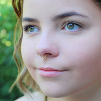14 karat yellow gold septum jewelry