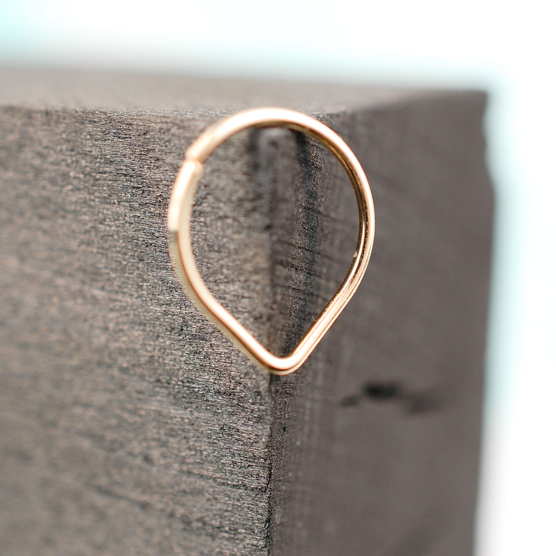 14 karat yellow gold septum ring