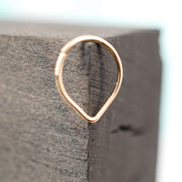 14 karat yellow gold septum ring