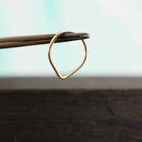 14k yellow gold septum hoop