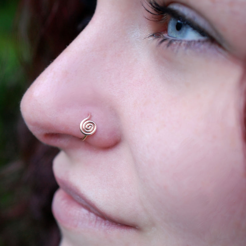 Swirl nose ring new arrivals