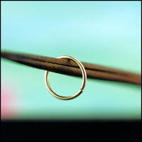 nickel-free yellow gold nose hoop