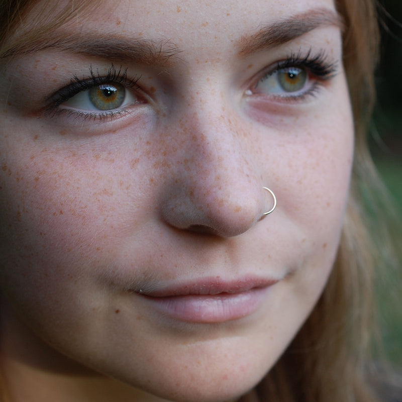 Gold Nose Hoop Gold Nose Ring Unique Nose Rings Rock Your