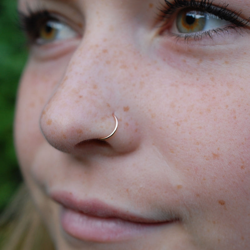 New Crystal Nose Ring Fake Septum for Women Clip Hoop Nose Ring Faux Piercing  Gold Silver Plated Men Girl Gift Body Jewelry | Wish