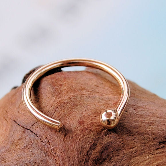 Gold open deals nose ring