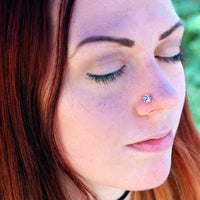 Sterling silver nose stud