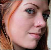 Goddess in Gold Nose Stud Rock Your Nose Jewelry Inc