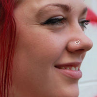 14k nose stud in yellow gold