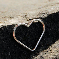 nickel-free sterling silver heart earring