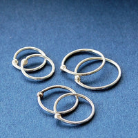 nickel-free sterling silver earrings set of three