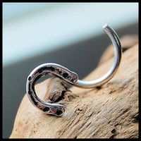 sterling silver horseshoe nose jewelry