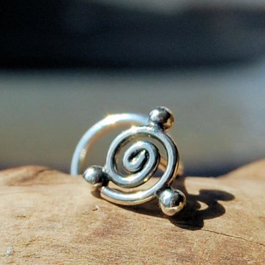 unique sterling silver nose stud