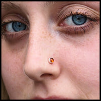 amber nose ring