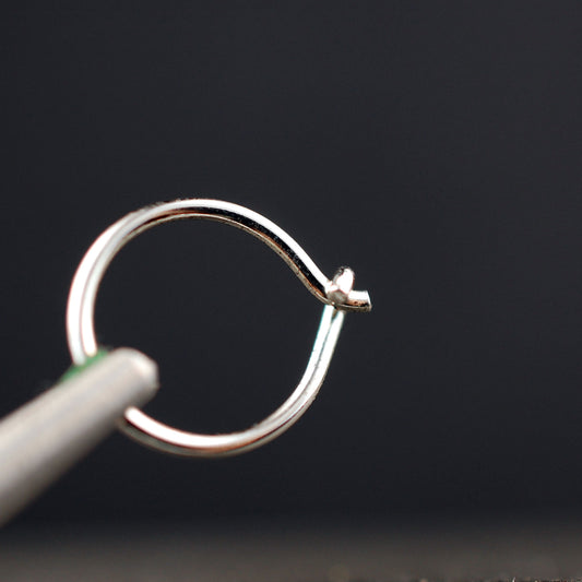 sterling silver nose hoop nickel-free