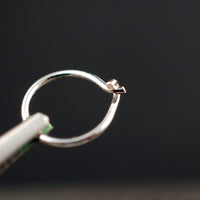 sterling silver nose hoop