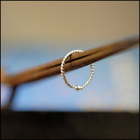 unique sterling silver nose hoop