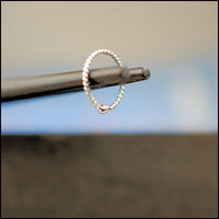 nickel-free sterling silver nose hoop