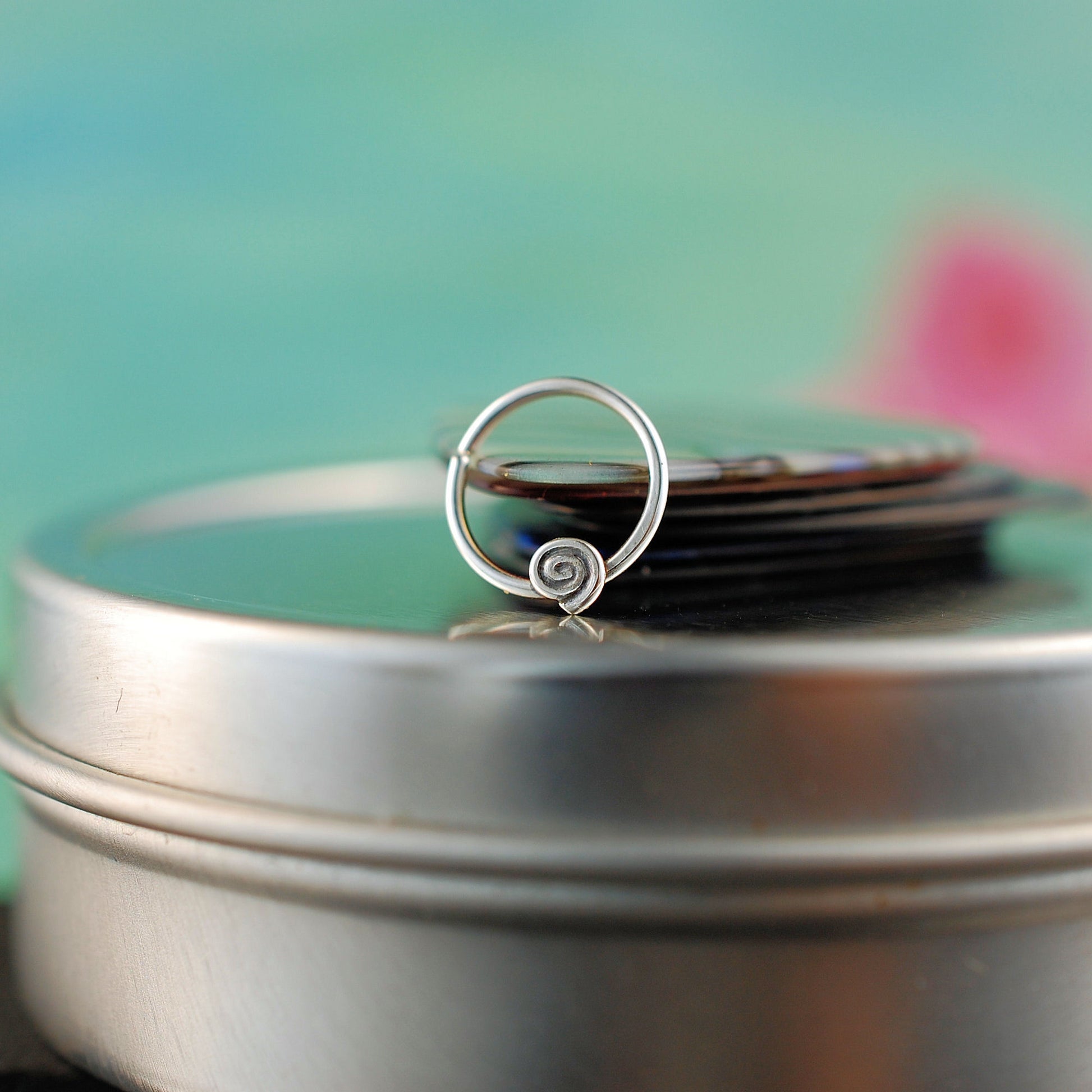 nickel-free sterling silver nose hoop